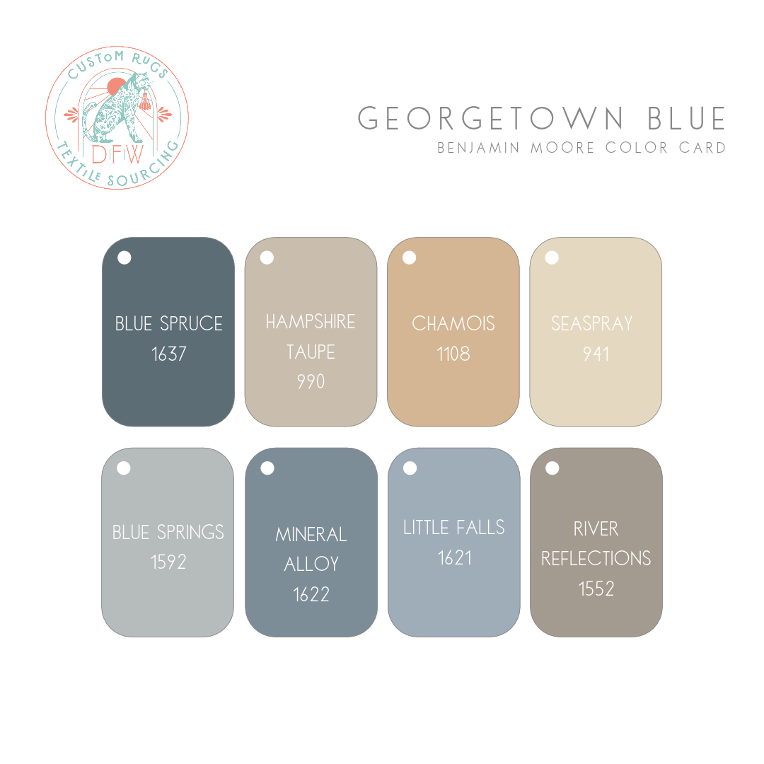 Georgetown Blue Modern Oushak