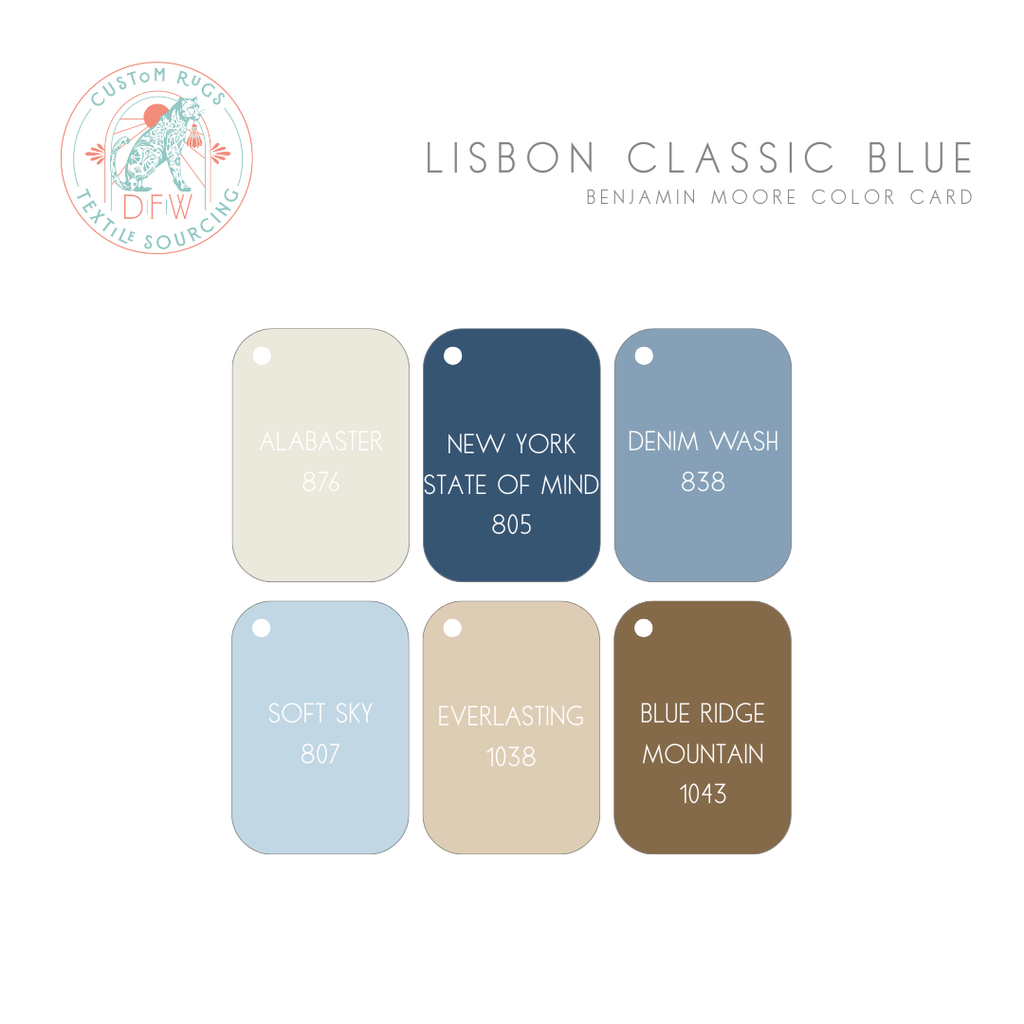 Lisbon (Classic Blue) Modern Oushak