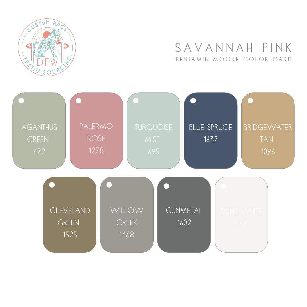 Savannah Pink Modern Oushak