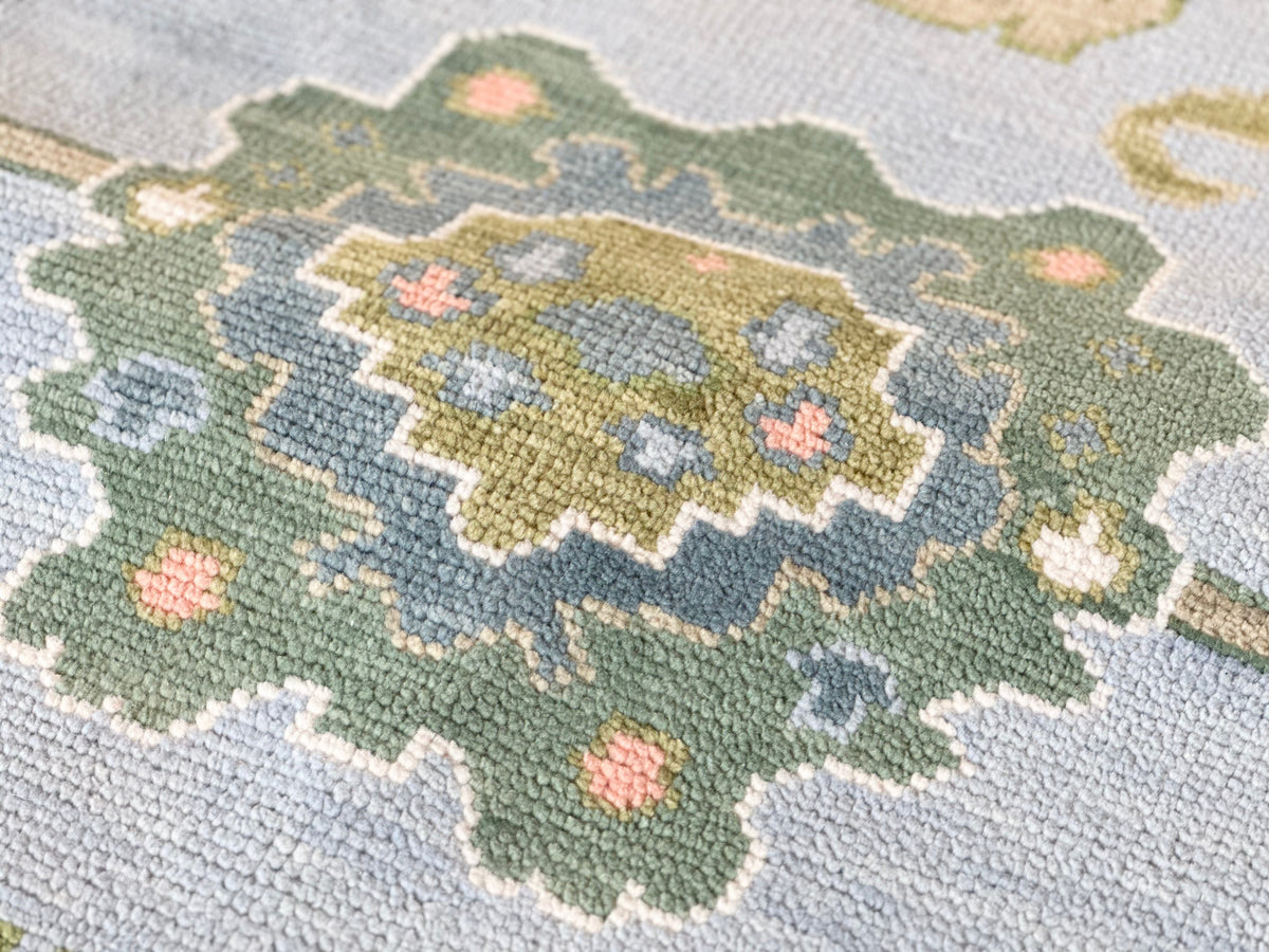 Augusta Blue Modern Oushak