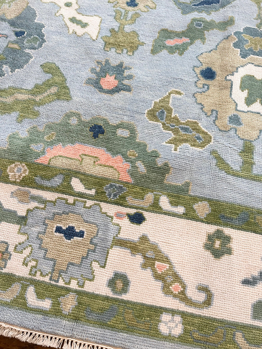 Augusta Blue Modern Oushak
