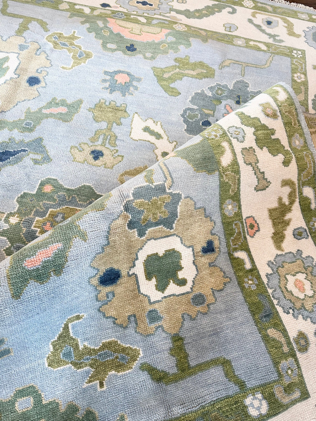 Augusta Blue Modern Oushak