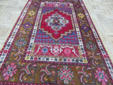 Red Vintage Turkish 4 x 6 (in stock)