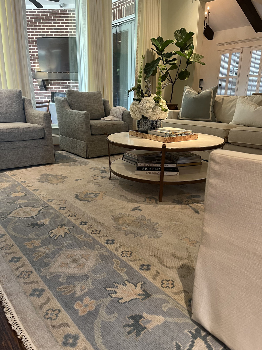 Georgetown Blue Modern Oushak