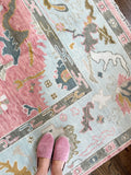 Savannah Pink Modern Oushak