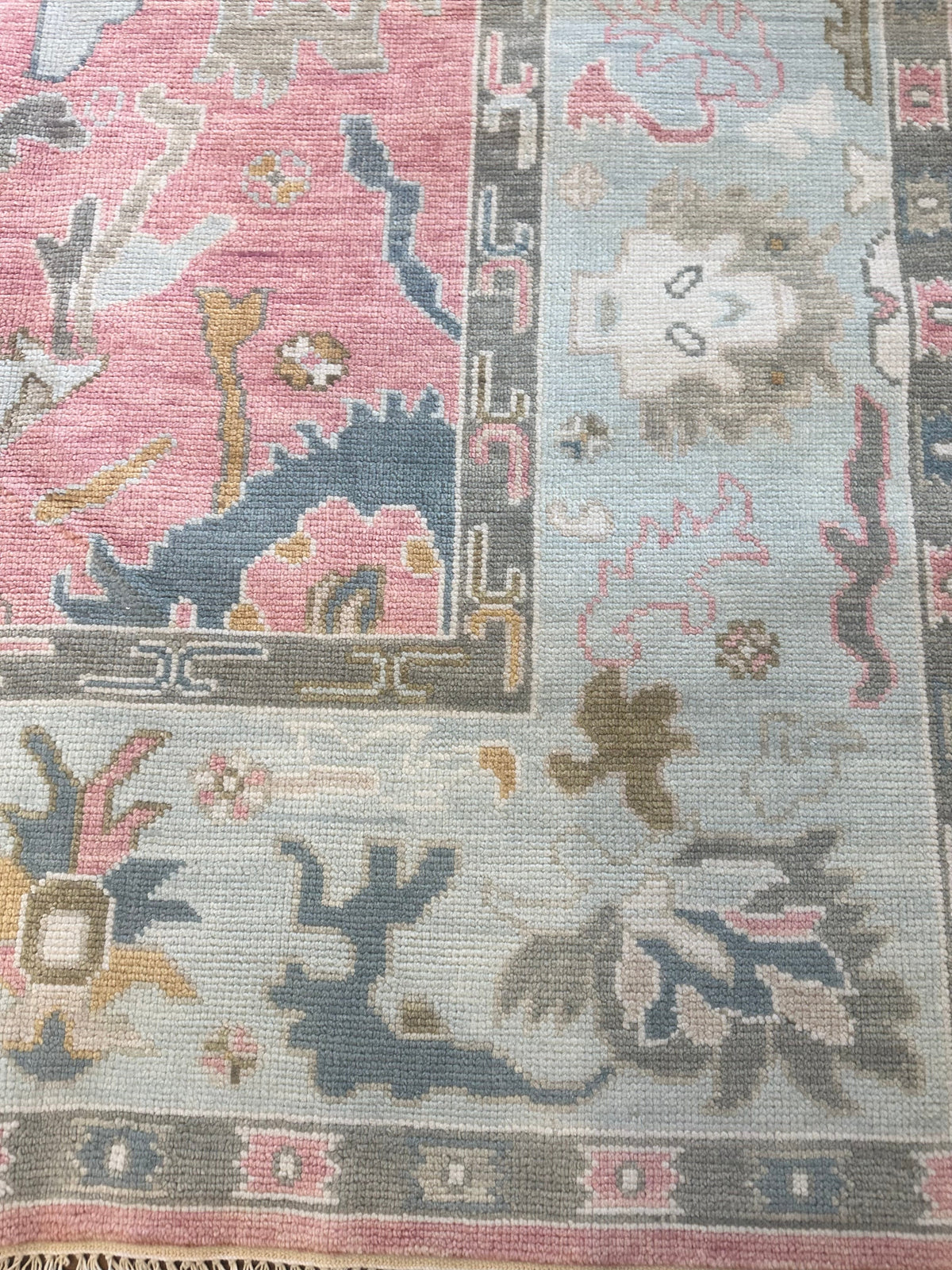 Savannah Pink Modern Oushak