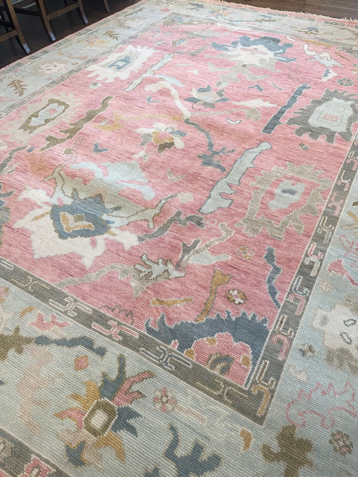 Savannah Pink Modern Oushak