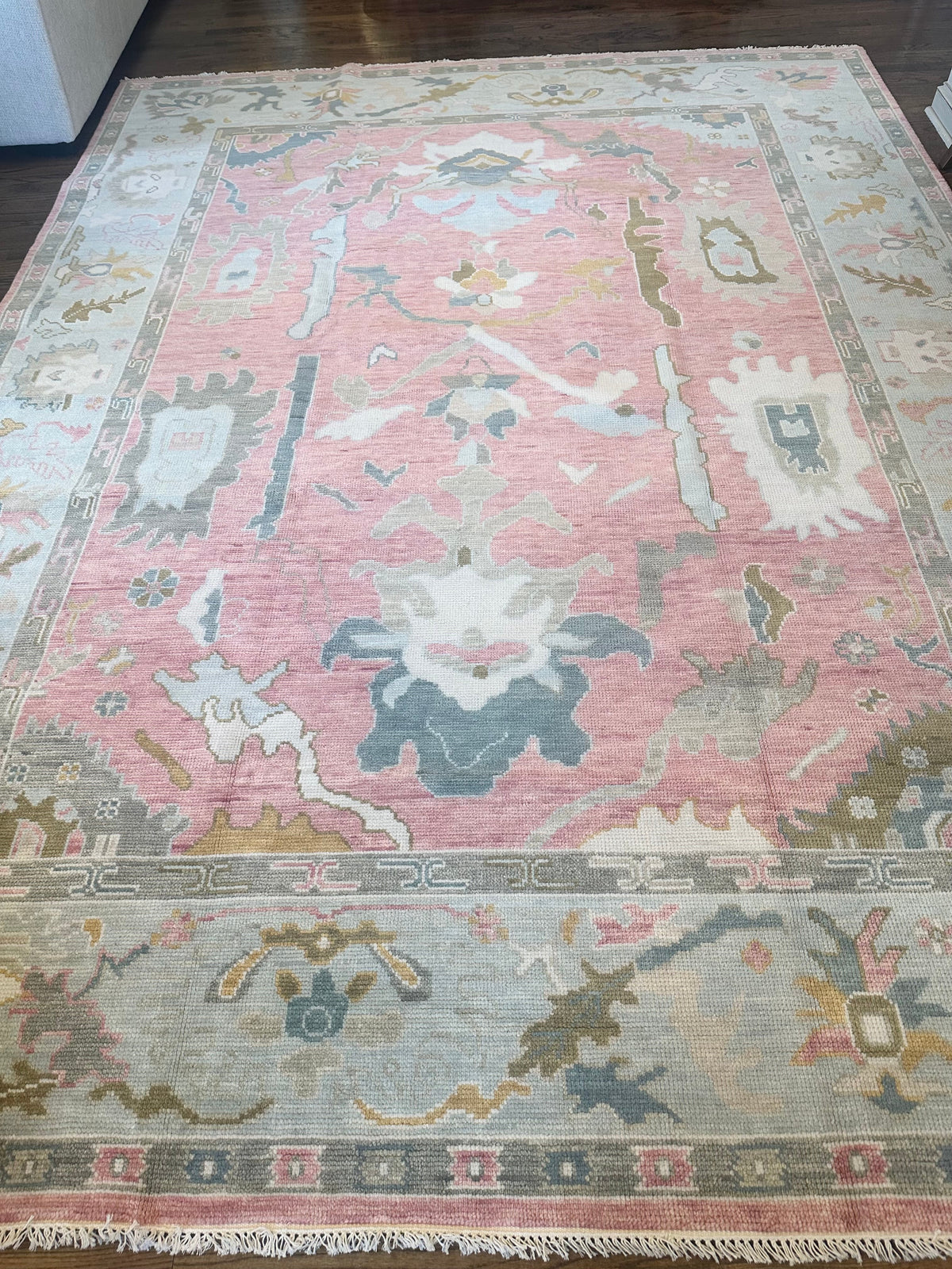 Savannah Pink Modern Oushak