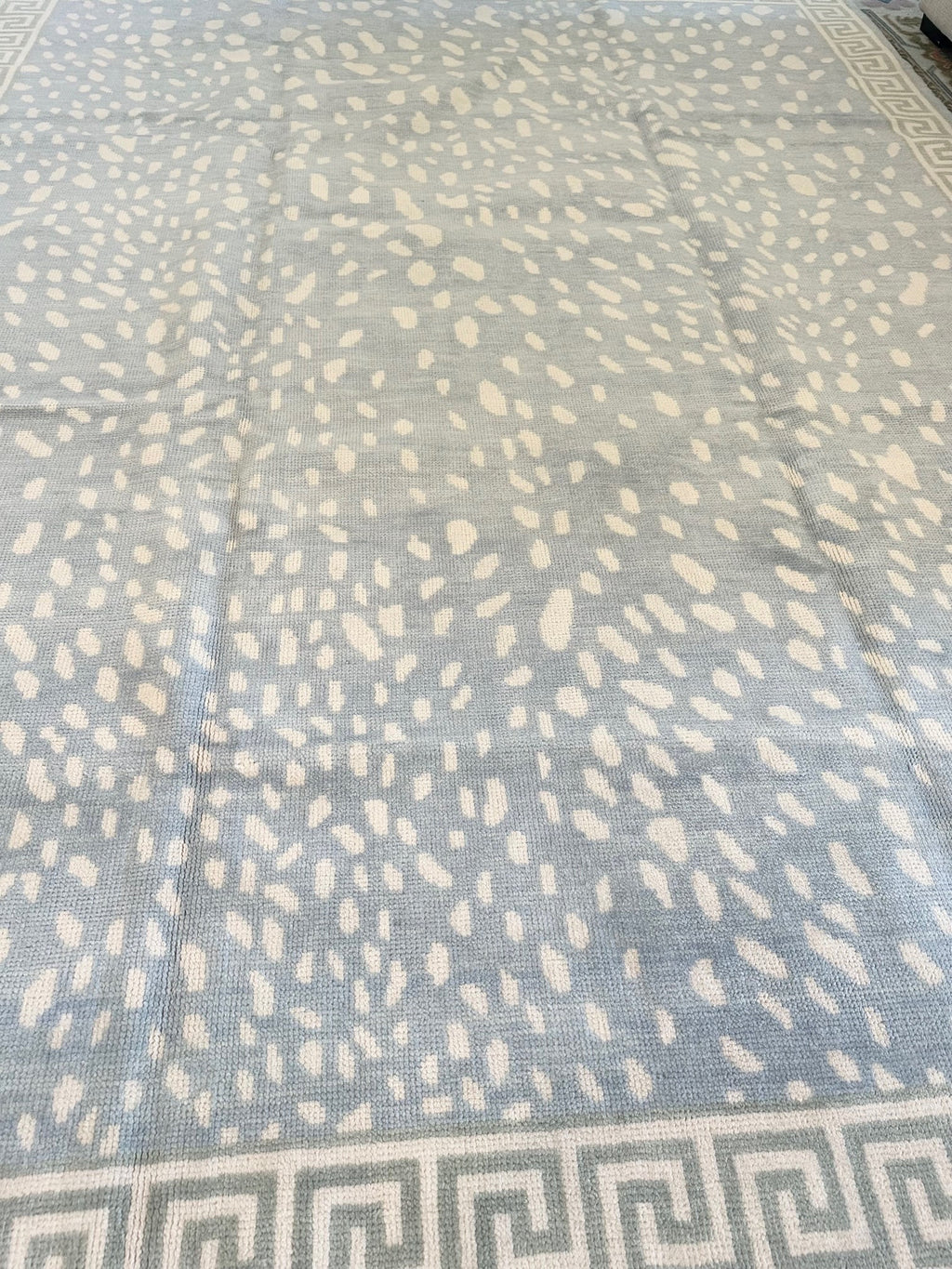Alexandria Blue Hand-Knotted Wool Rug