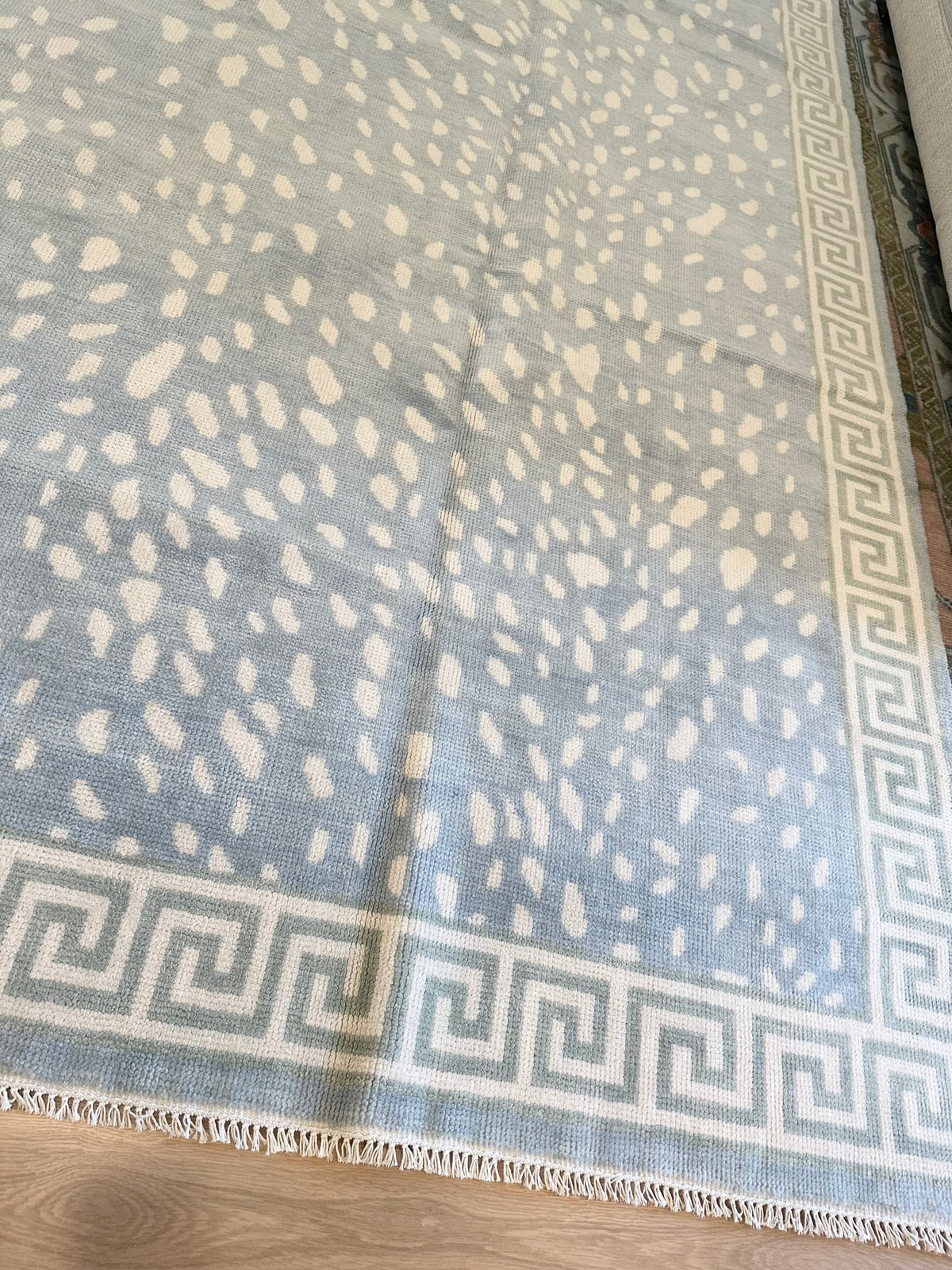 Alexandria Blue Hand-Knotted Wool Rug
