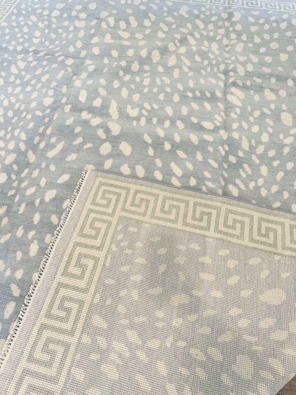 Alexandria Blue Hand-Knotted Wool Rug