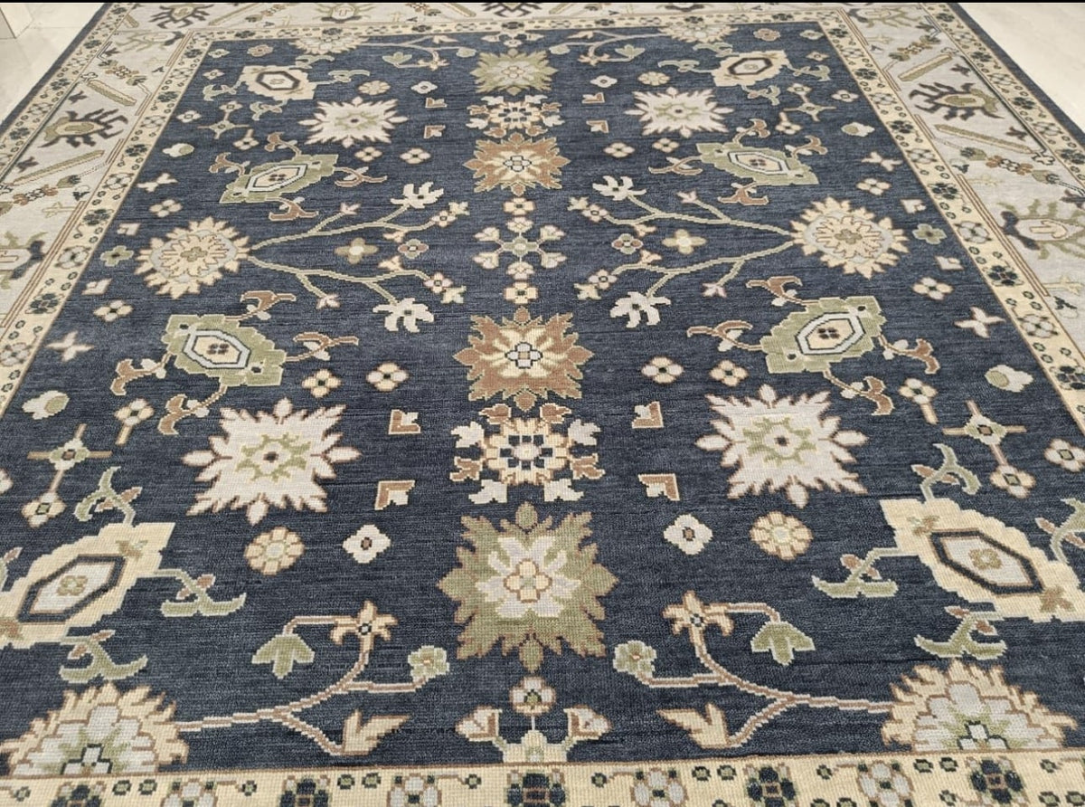 London Blue Modern Oushak