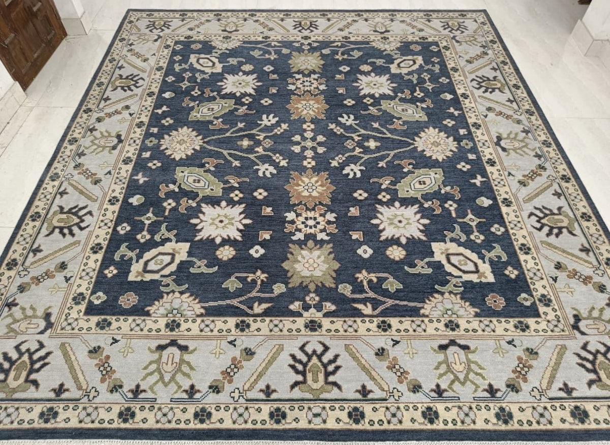 London Blue Modern Oushak