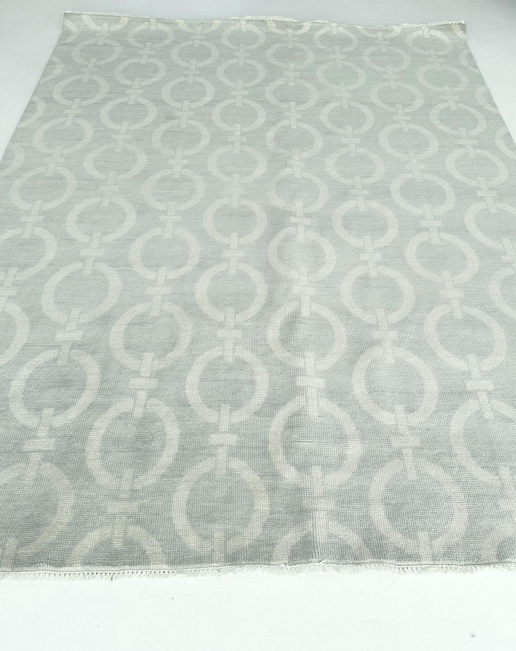 Majorca Blue Hand-Knotted Wool Rug