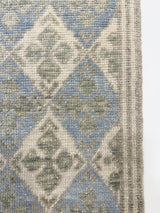 Martha Blue and Green Turkish Oushak Rug