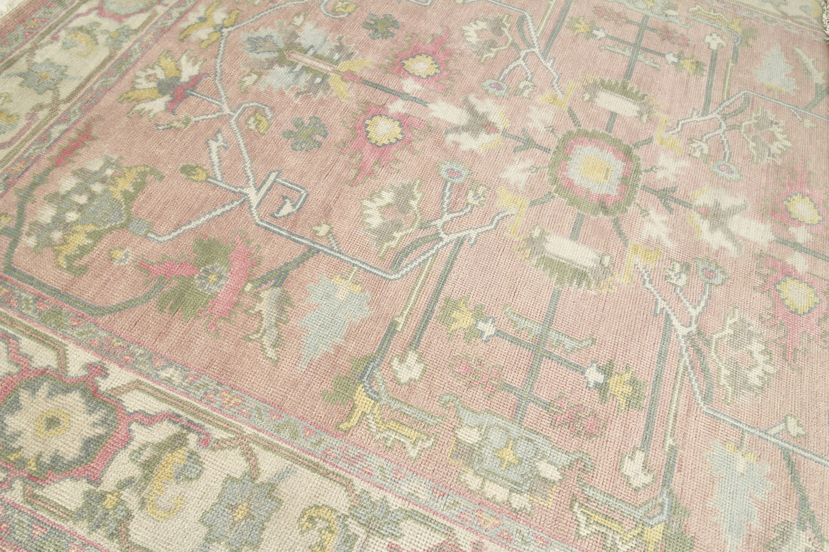 Monaco Pink Modern Oushak