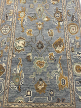 Mae Blue Modern Oushak Rug
