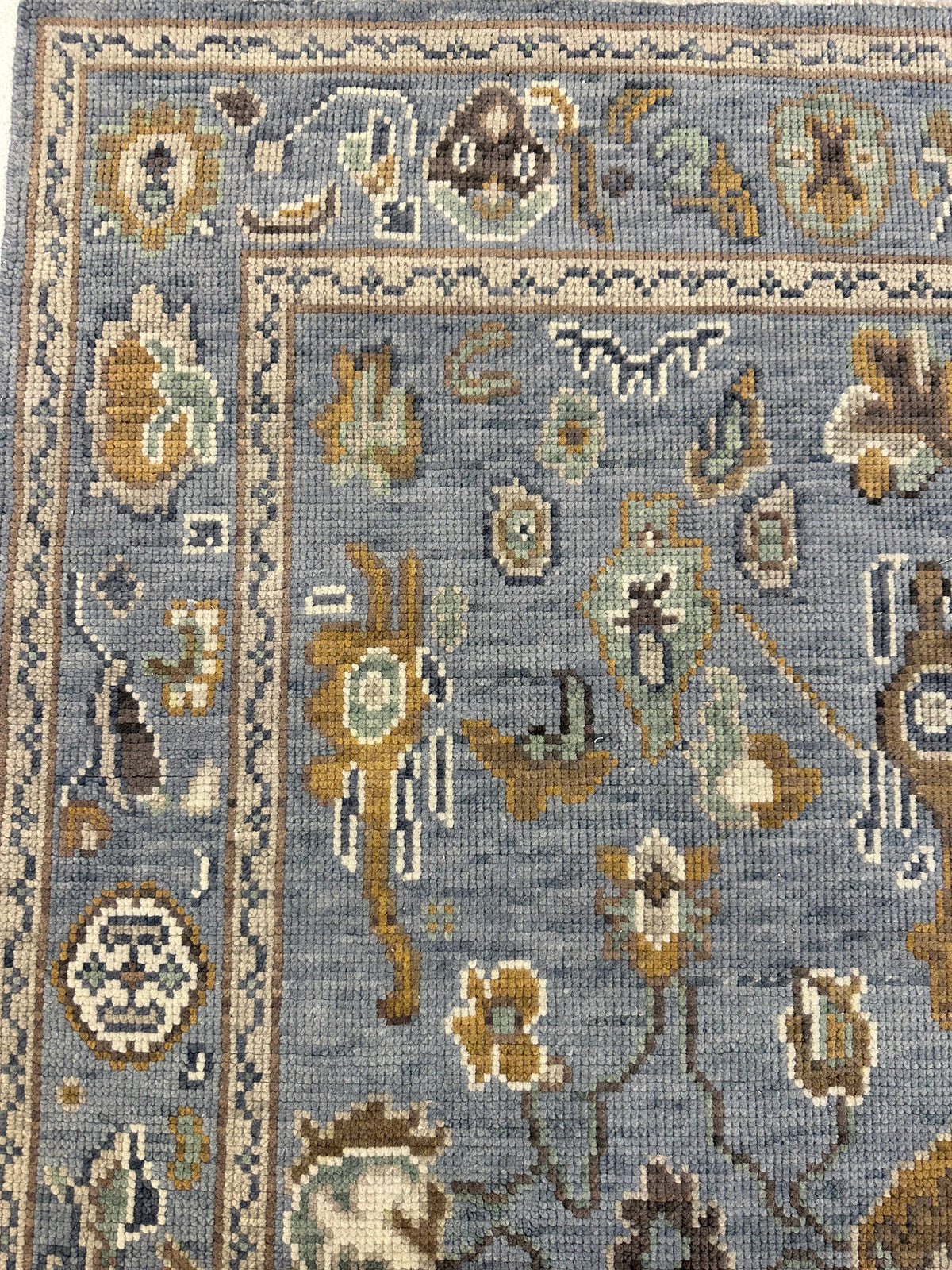 Mae Blue Modern Oushak Rug