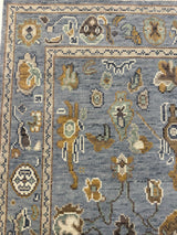 Mae Blue Modern Oushak Rug