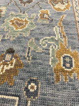 Mae Blue Modern Oushak Rug