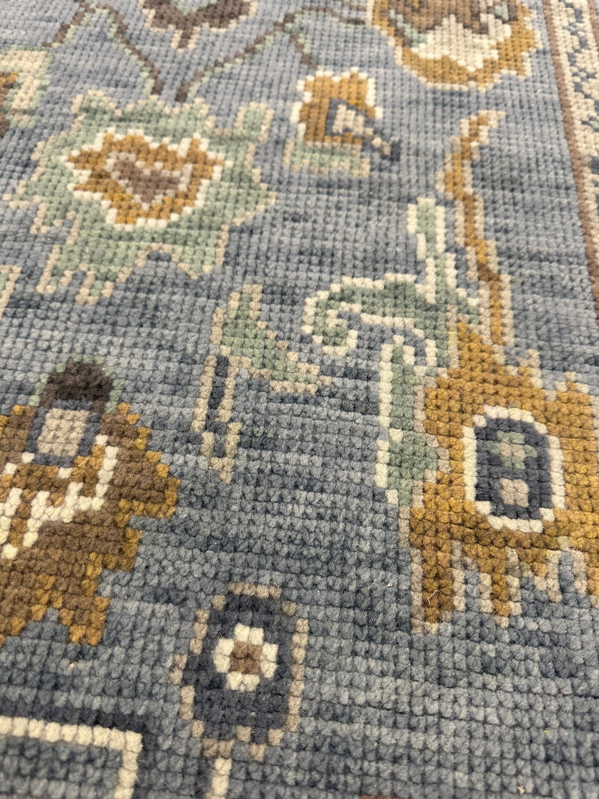 Mae Blue Modern Oushak Rug